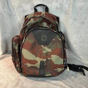Vintage Clive Heavyduty Skateboarding Backpack Camoflauge Y2K Skater